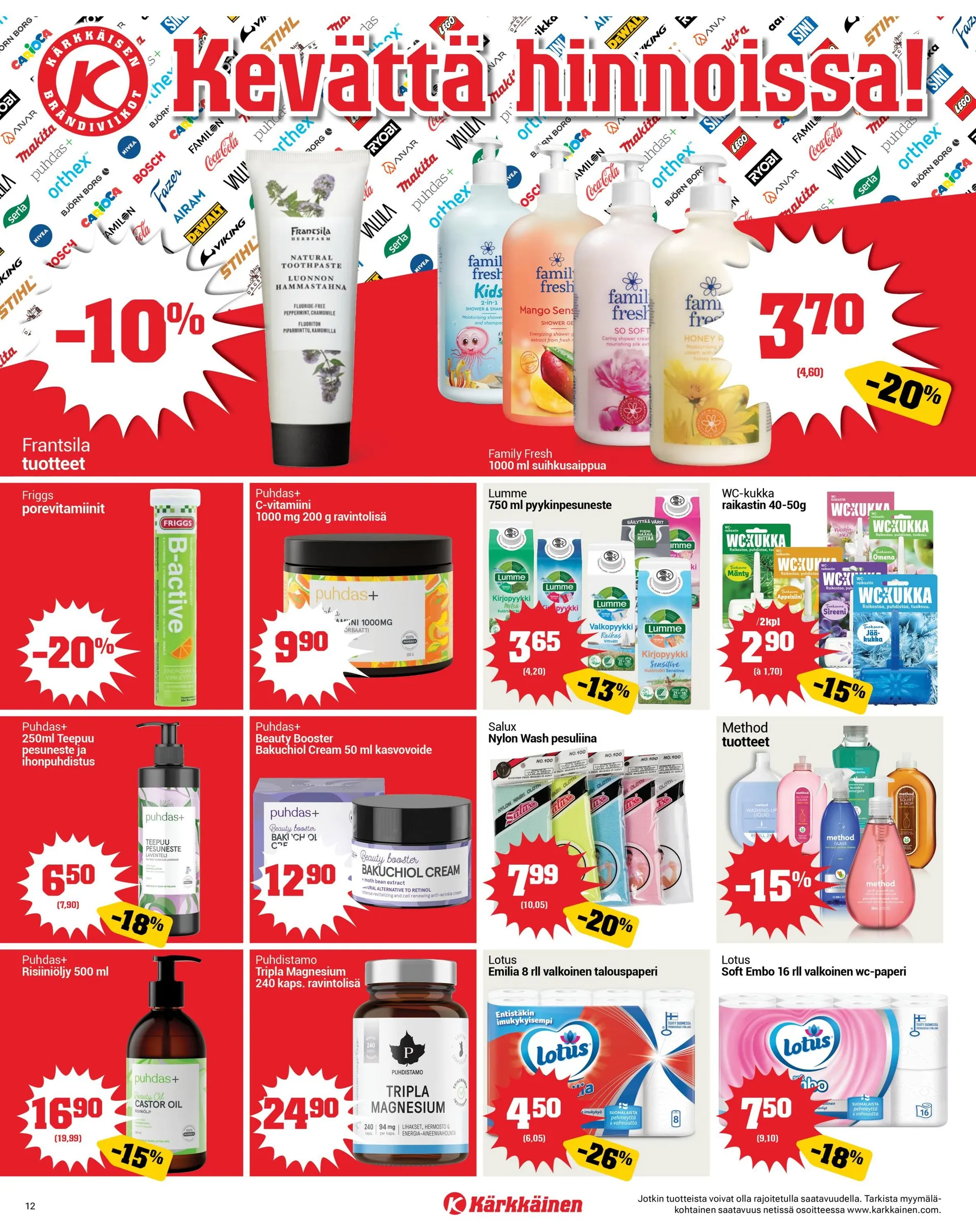  Kaupan Kärkkäinen uusimmat tarjoukset voimassa alkaen 1. maaliskuuta - 31. maaliskuuta 2026 - Tarjouslehti sivu 12