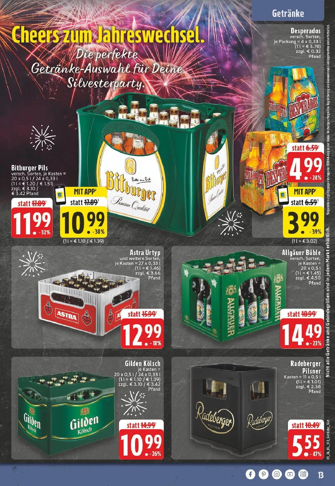 Edeka Prospekte  von 29. Dezember bis 3. Januar 2026 - Prospekt seite 13