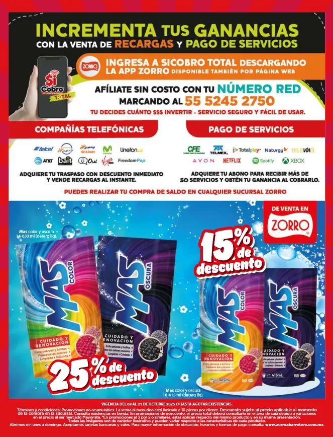 Catálogo de Zorro catálogos y ofertas 8 de octubre al 21 de octubre 2025 - Pagina 13