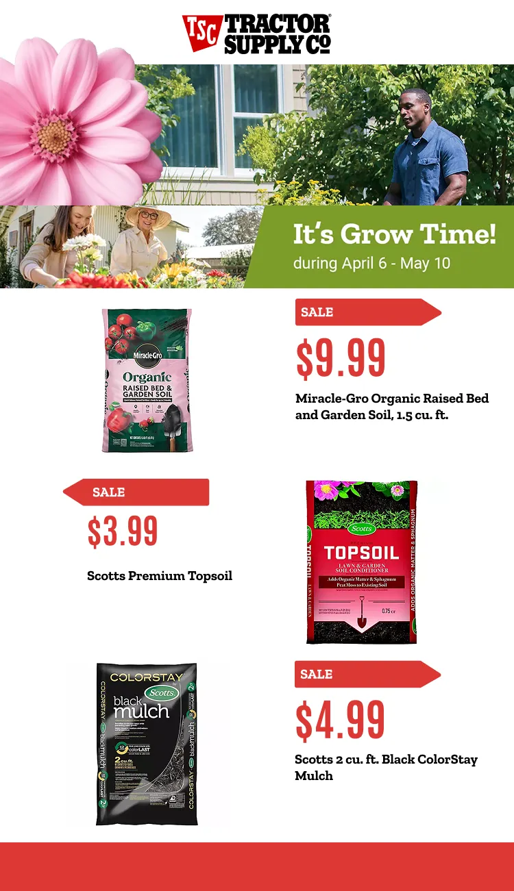 Weekly promotion Tractor Supply Co. Sales spanning from April 24 to May 14 2026 - Page 13 for Catalogue 365