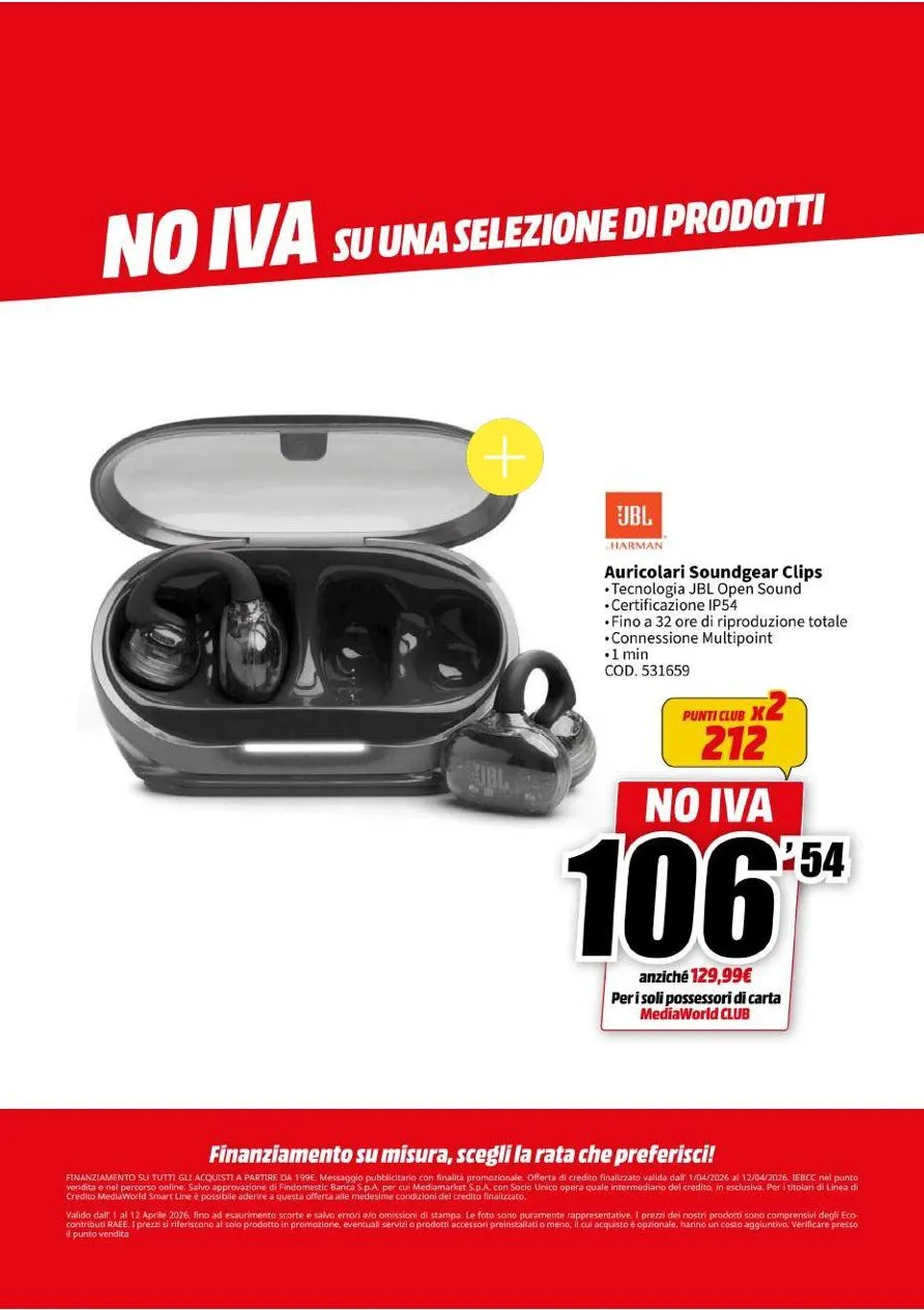 Volantini MEDIAWORLD da 1 aprile a 12 aprile di 2026 - Pagina del volantino 13