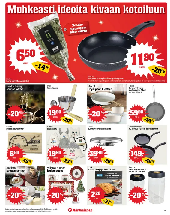 Kärkkäinen  Angebote voimassa alkaen 3. joulukuuta - 16. joulukuuta 2025 - Tarjouslehti sivu 13