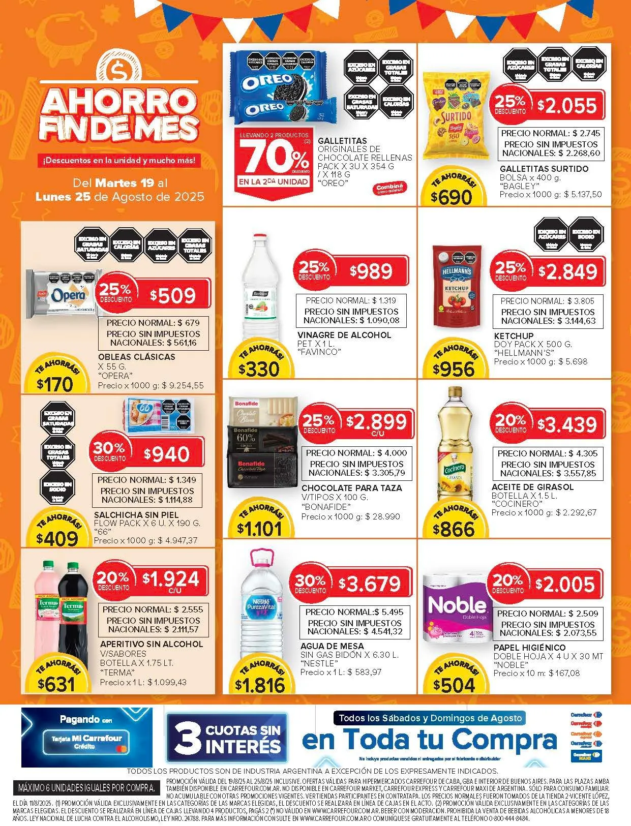Ofertas de Ofertas Carrefour 19 de agosto al 26 de agosto 2025 - Página 12 del catálogo