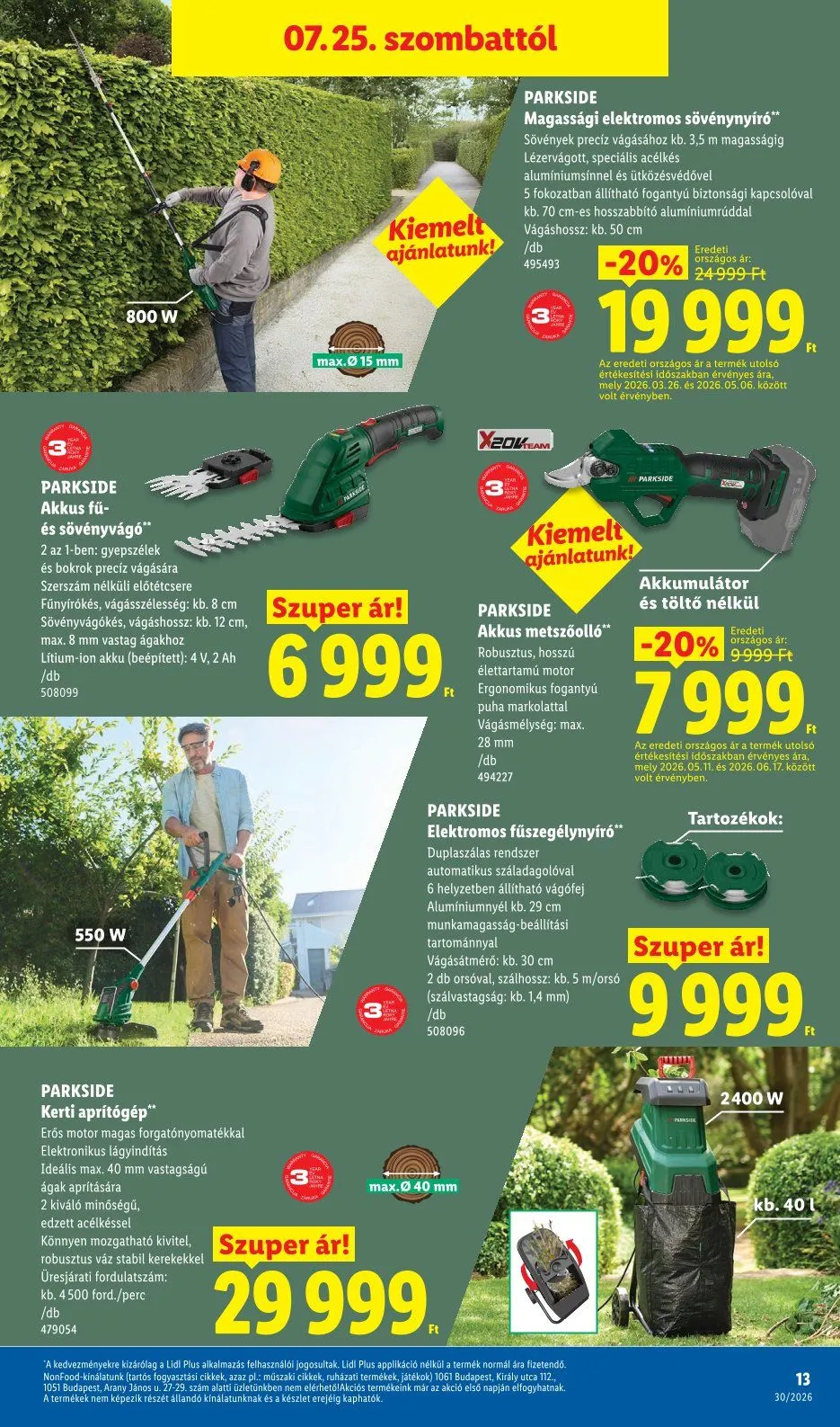 Katalógus Lidl legfrissebb ajánlatai július 23.-tól július 23.-ig 2026. - Oldal 13