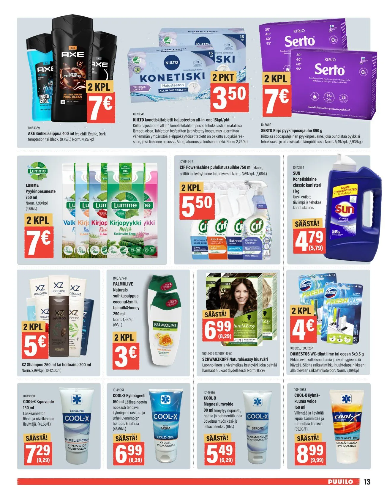 Kaupan Puuilo  voimassa alkaen 5. tammikuuta - 25. tammikuuta 2026 - Tarjouslehti sivu 13