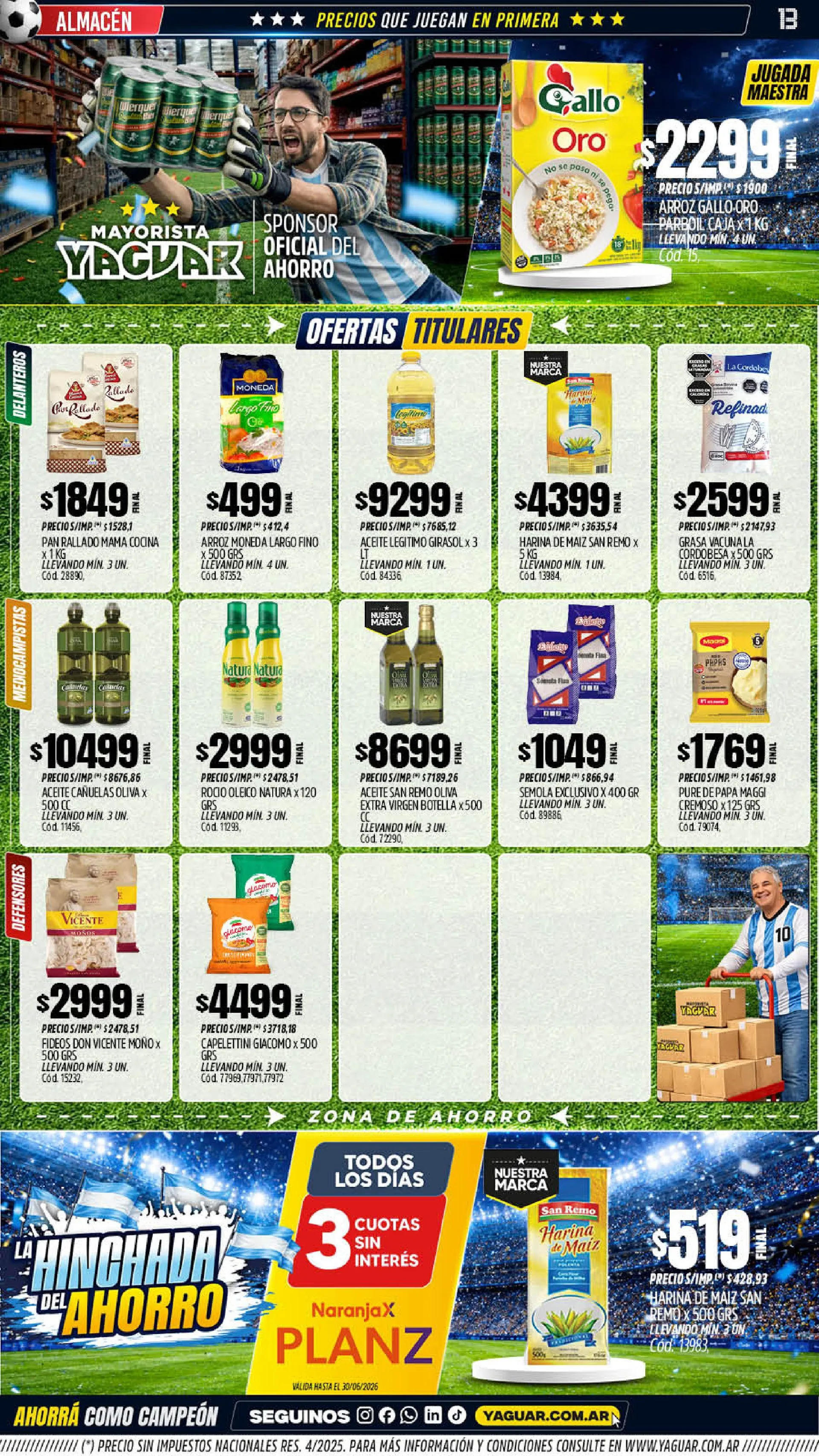 Ofertas de Ofertas Yaguar  1 de junio al 7 de junio 2026 - Página 13 del catálogo