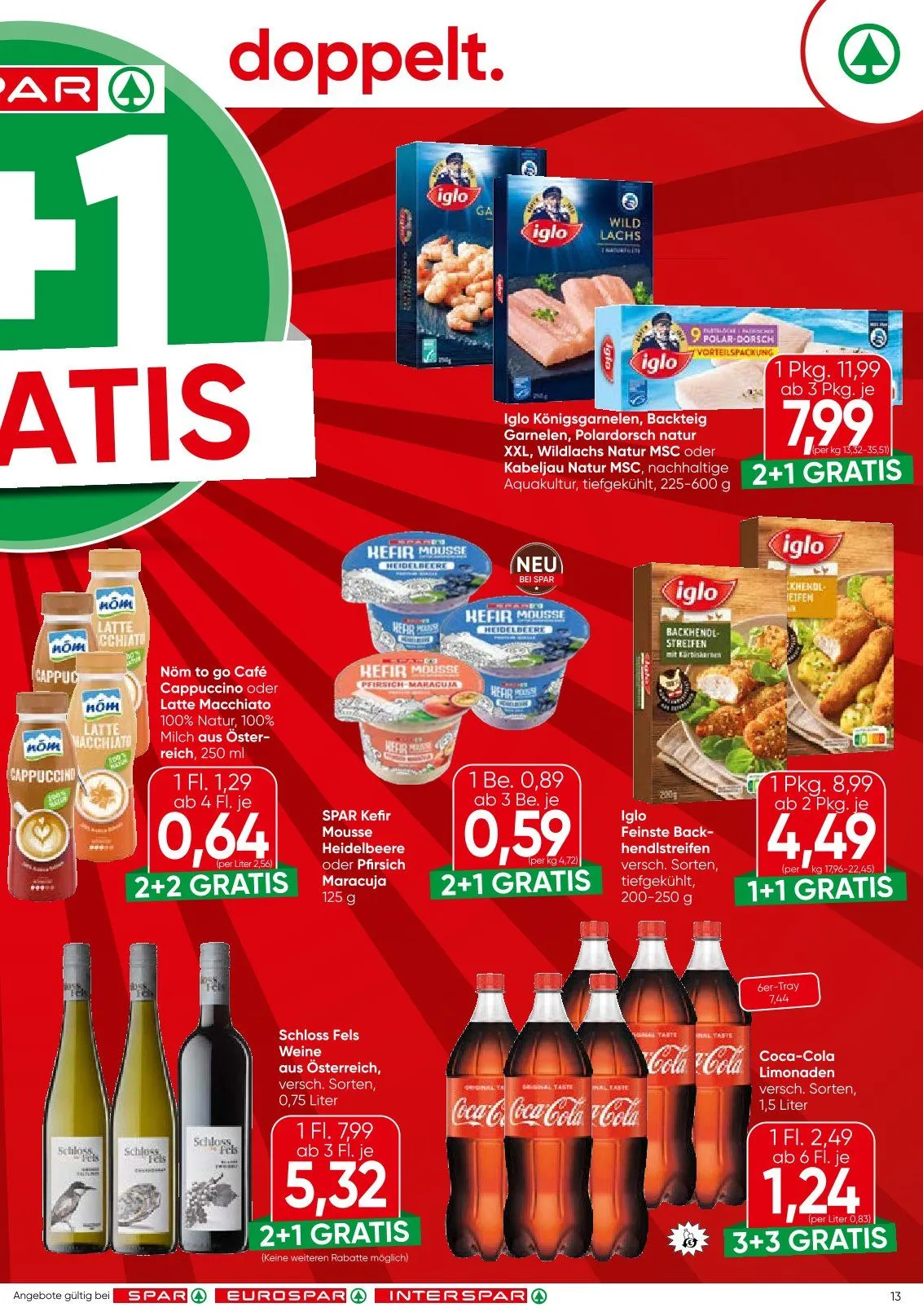  SPAR Prospekte von 21. Mai bis 2. Juni 2026 - Flugblätt seite  13