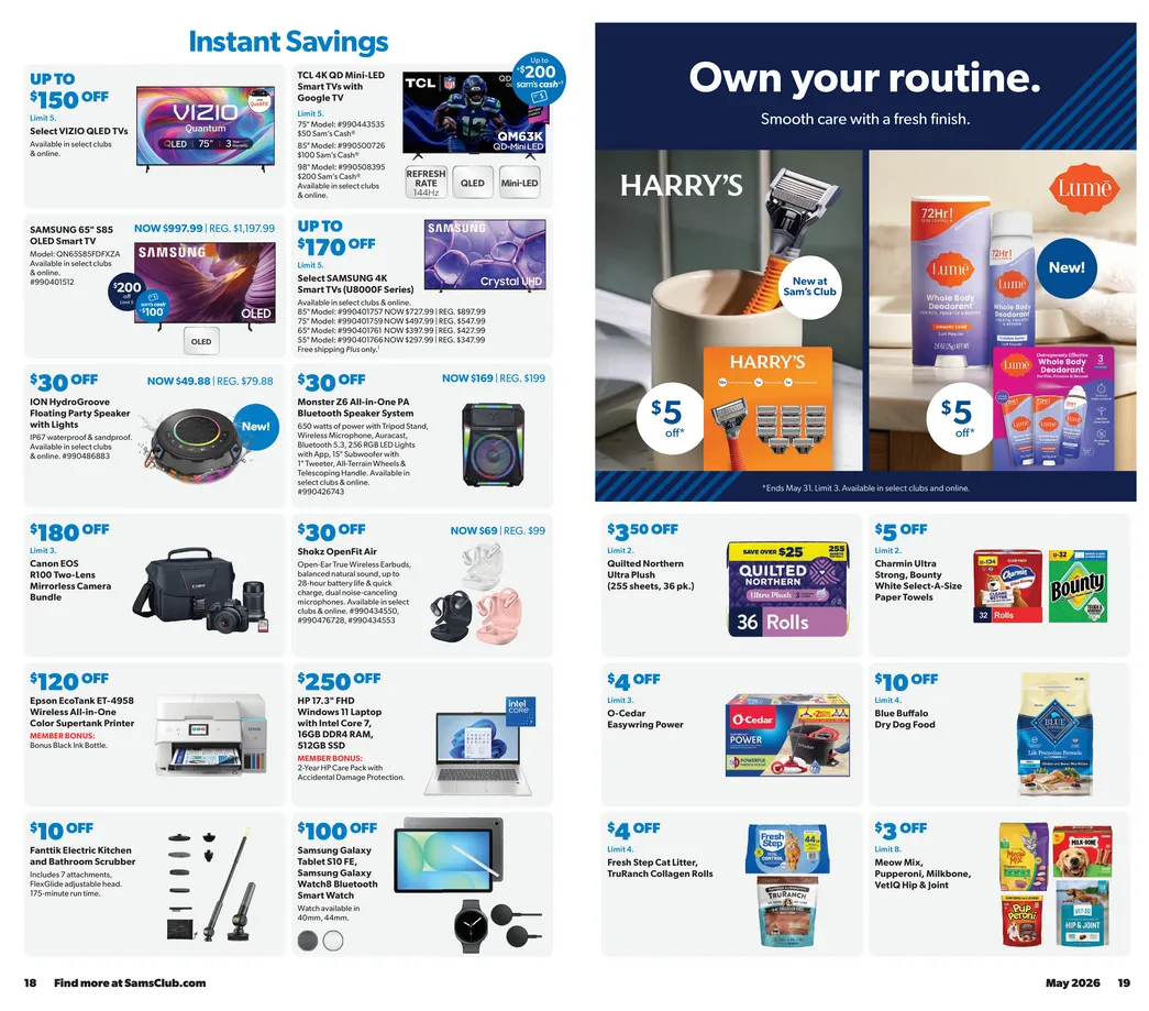 Weekly ad Sam ´s club Sales from April 1 to May 31 2026 - Page 13