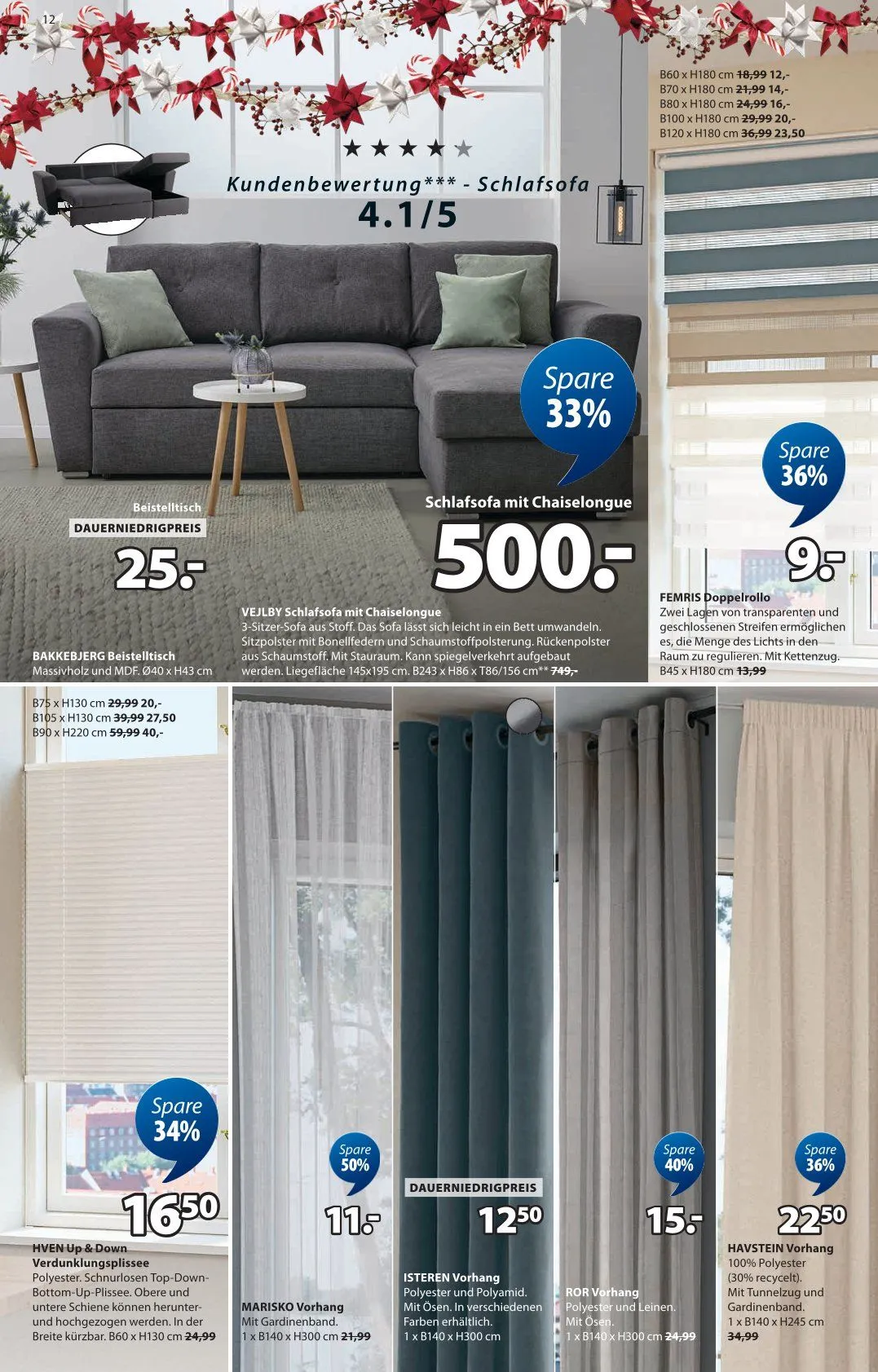 JYSK Angebote von 19. Oktober bis 29. November 2025 - Prospekt seite 12