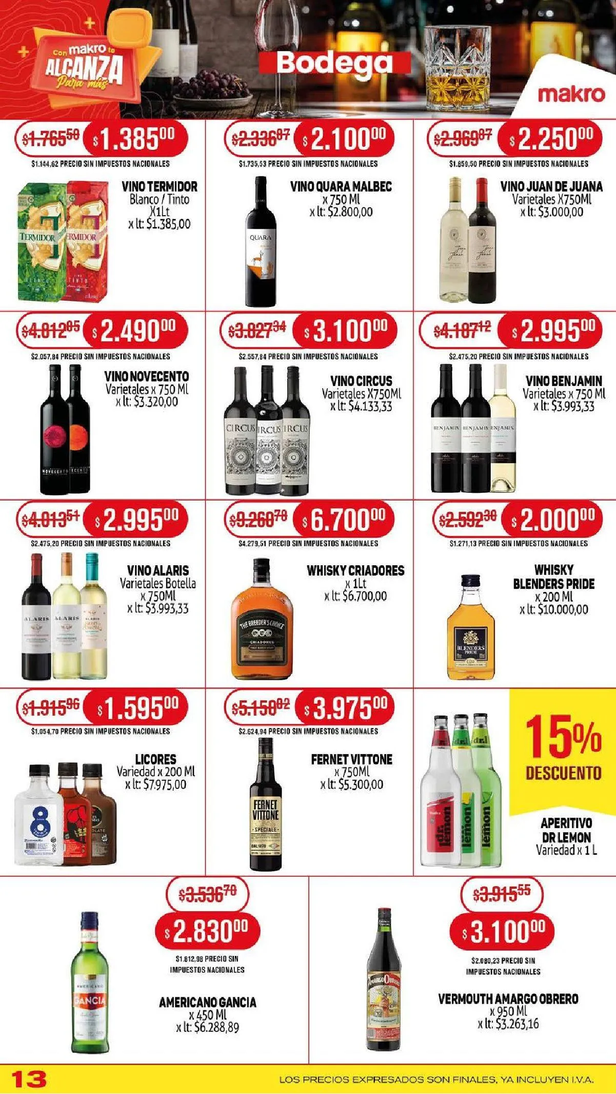 Ofertas de Ofertas Makro 7 de agosto al 14 de agosto 2025 - Página 13 del catálogo