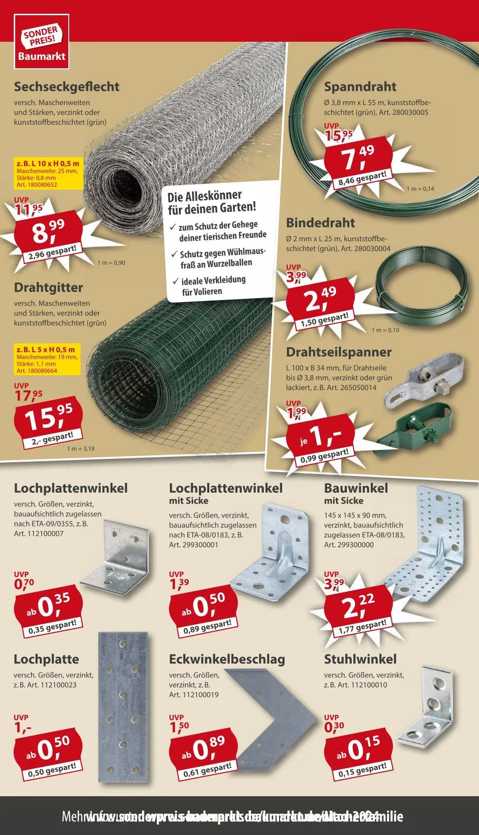 Sonderpreis-Baumarkt Deals von 31. März bis 4. April 2025 - Prospekt seite 13