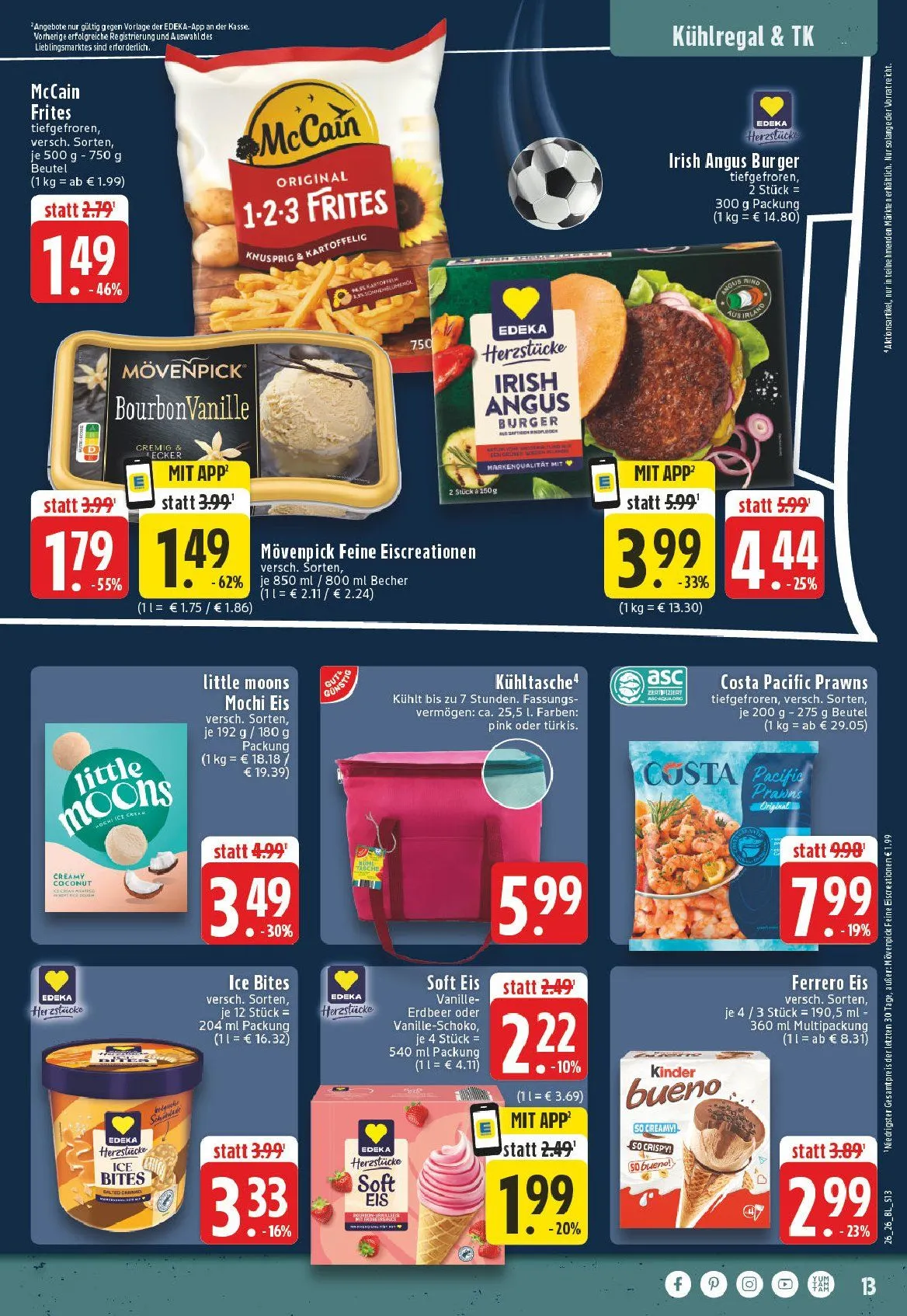 Edeka Angebote von 22. Juni bis 27. Juni 2026 - Prospekt seite 13