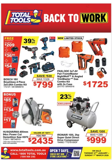 Total Tools Deals - Catalogue valid from 27 January to 1 March 2026 - page 13
