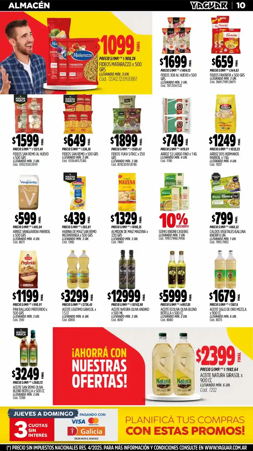 Ofertas de Ofertas Yaguar  1 de septiembre al 7 de septiembre 2025 - Página 12 del catálogo