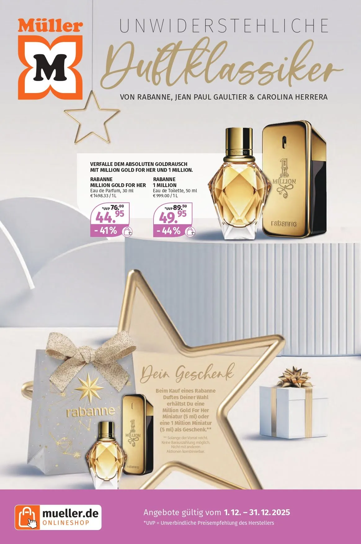 Müller Angebote von 1. Dezember bis 31. Dezember 2025 - Prospekt seite 13