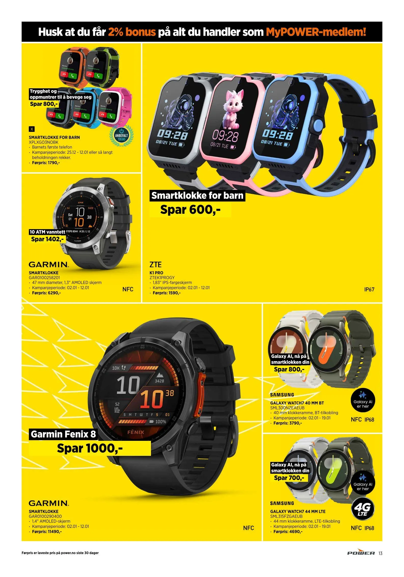 Power Tilbud fra 7. januar til 18. januar 2025 - kundeavisside 13