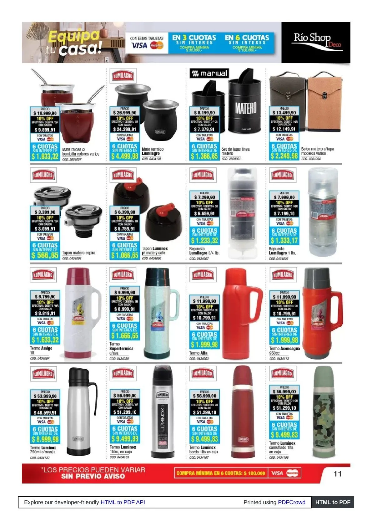 Ofertas de Ofertas Río Shop Deco 30 de marzo al 30 de abril 2026 - Página 11 del catálogo