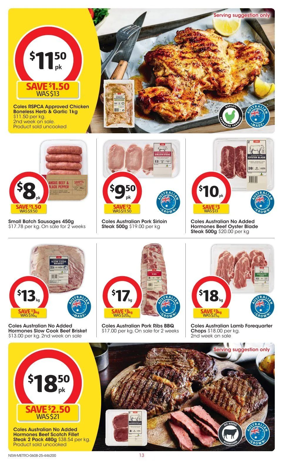 Coles catalogues - Catalogue valid from 6 August to 12 August 2025 - page 13