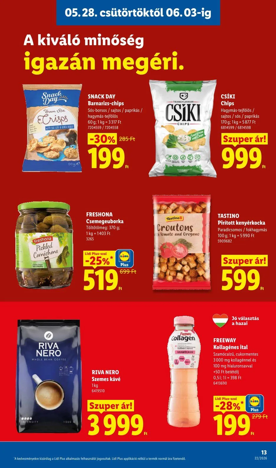 Katalógus  Lidl legfrissebb  május 28.-tól június 3.-ig 2026. - Oldal 13