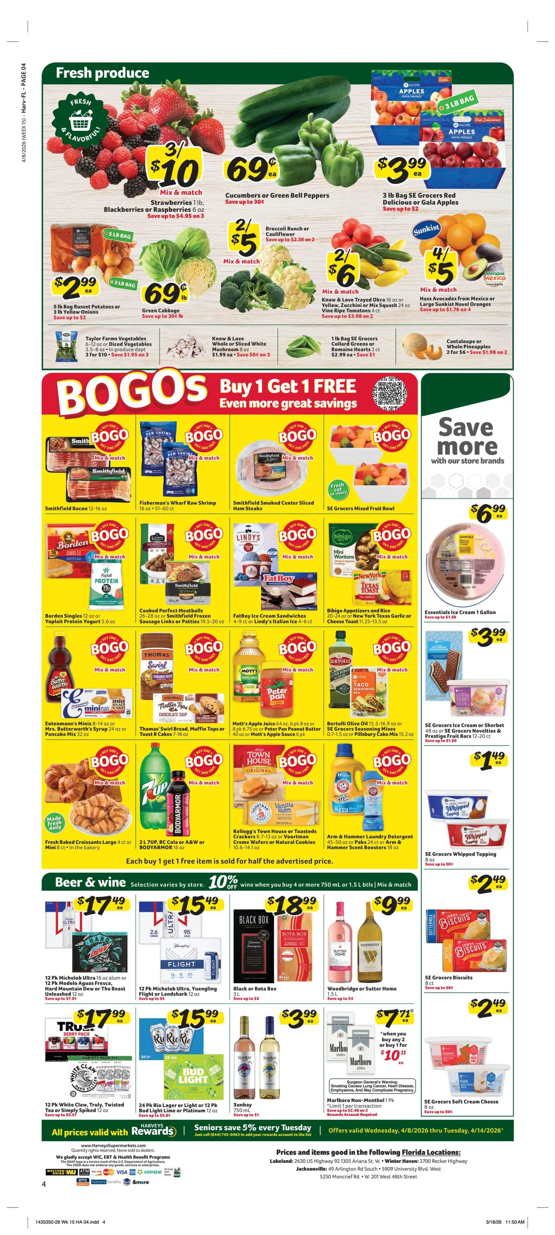 Weekly ad Harveys Supermarket weekly ads from April 8 to April 14 2026 - Page 8