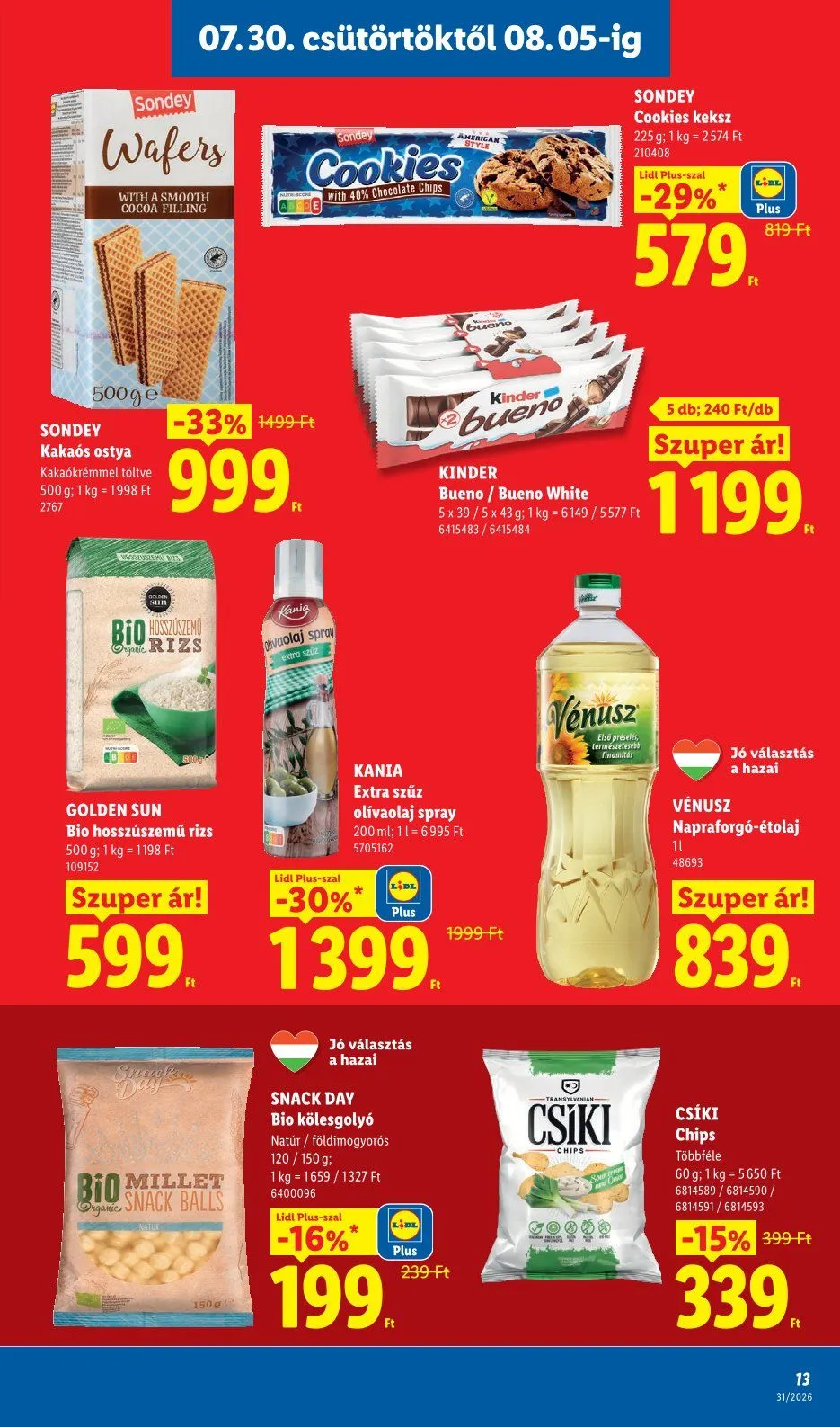Katalógus Lidl  július 30.-tól augusztus 8.-ig 2026. - Oldal 13