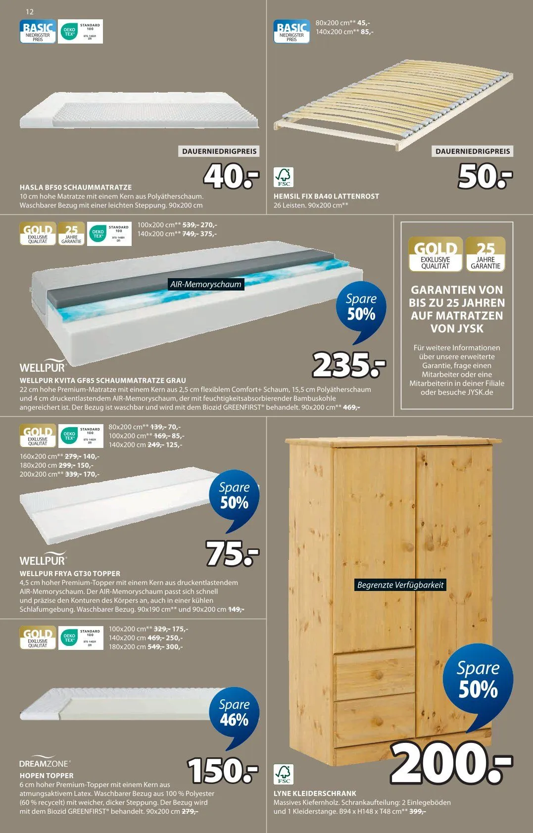 JYSK Prospekt von 6. Mai bis 7. Juni 2025 - Prospekt seite 13