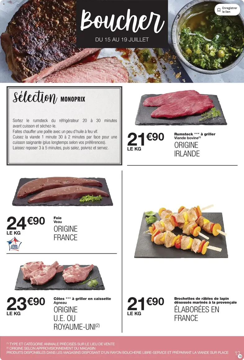 Catalogue Monoprix du 14 juillet au 26 juillet 2026 - Catalogue page 13