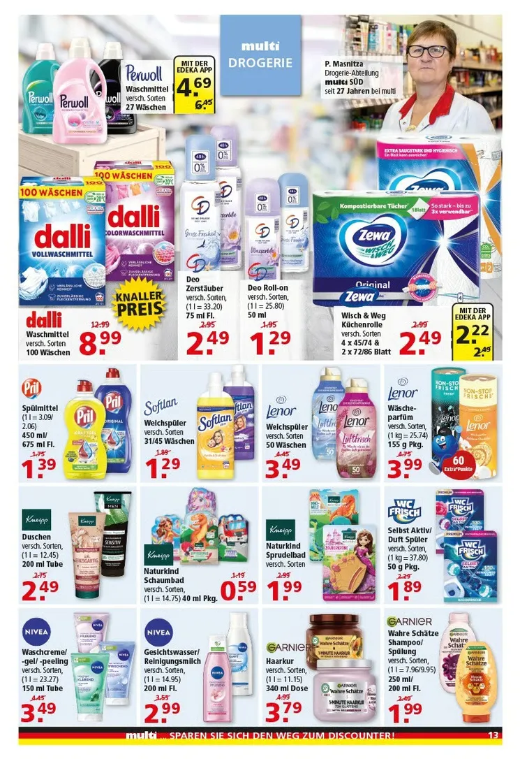 Multi Markt Angebote von 22. Juni bis 27. Juni 2026 - Prospekt seite 13