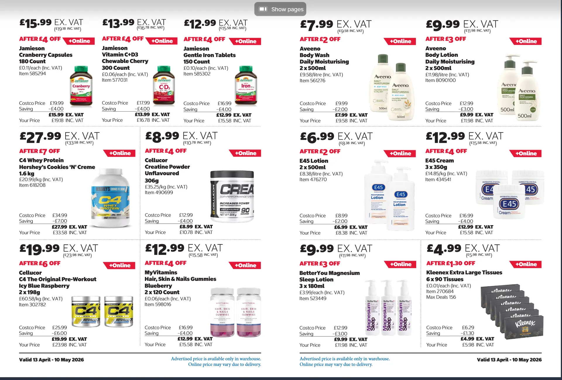 Costco Offers from 13 April to 10 May 2026 - Catalogue Page 13