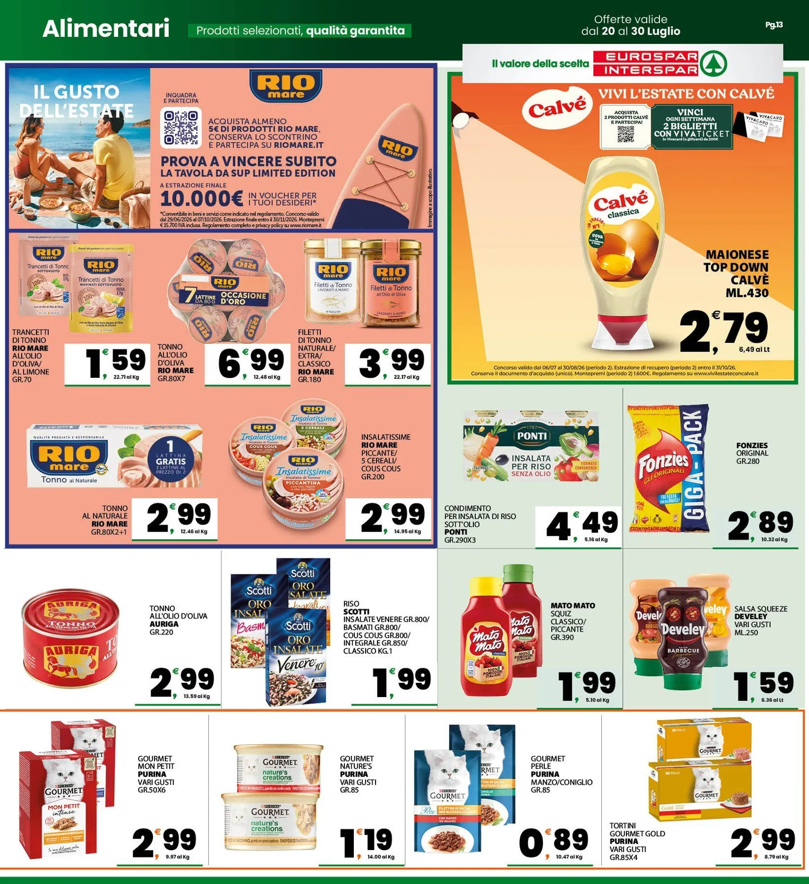 Volantini Interspar da 20 luglio a 30 luglio di 2026 - Pagina del volantino 13