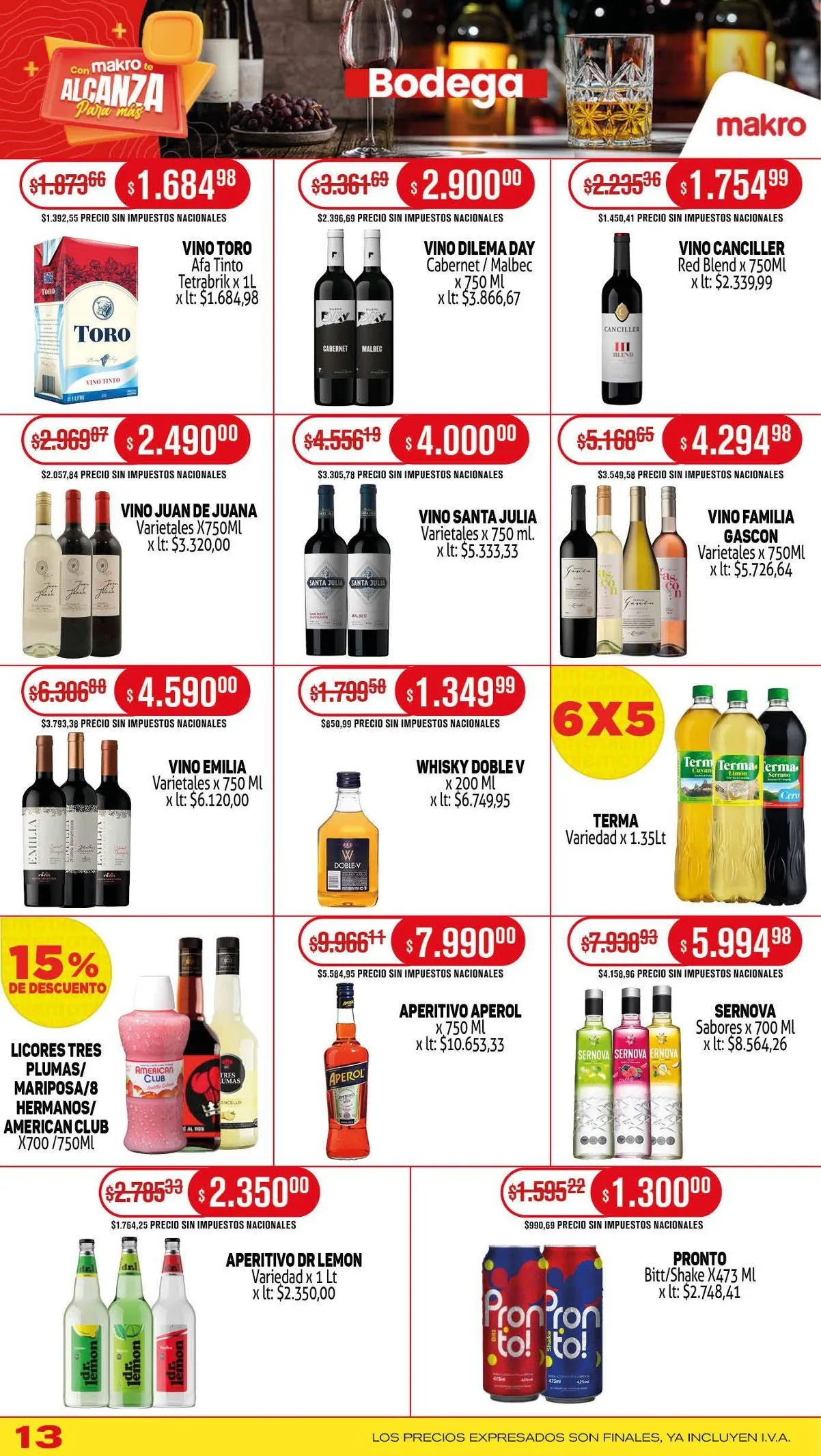 Ofertas de Makro Ofertas 4 de septiembre al 11 de septiembre 2025 - Página 13 del catálogo