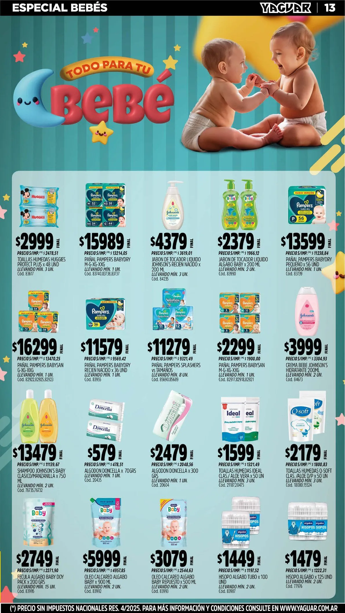 Ofertas de Ofertas Yaguar  4 de agosto al 10 de agosto 2025 - Página 13 del catálogo