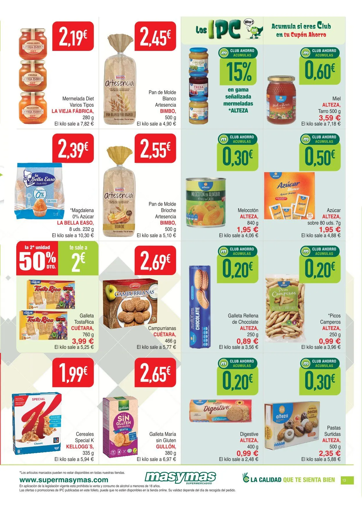 Catálogo de Supermercados masymas Ofertas 28 de mayo al 24 de junio 2026 - Página 13
