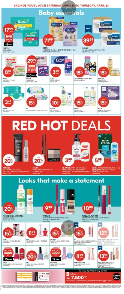 Shoppers Drug Mart Sales from April 18 to April 23 2026 - flyer page 8