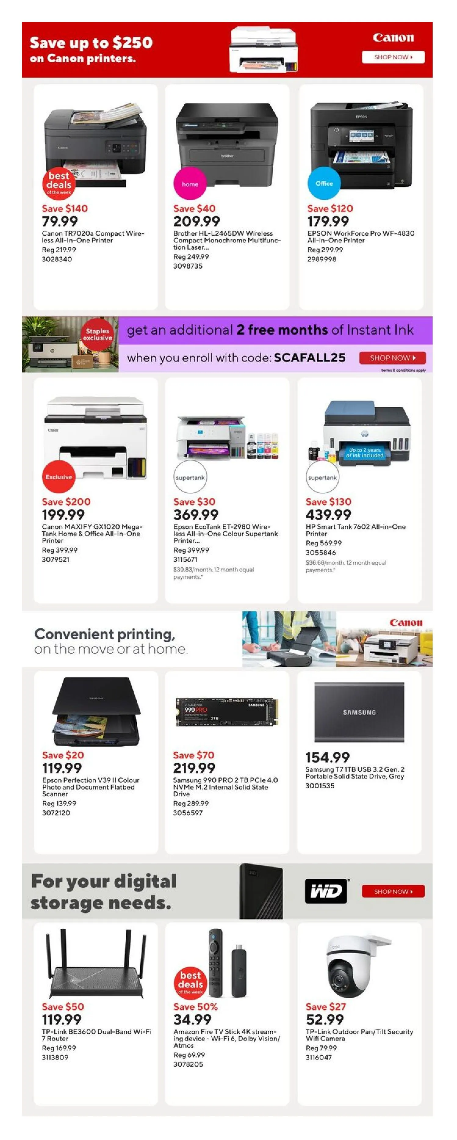Staples Sales from September 26 to October 2 2025 - flyer page 13