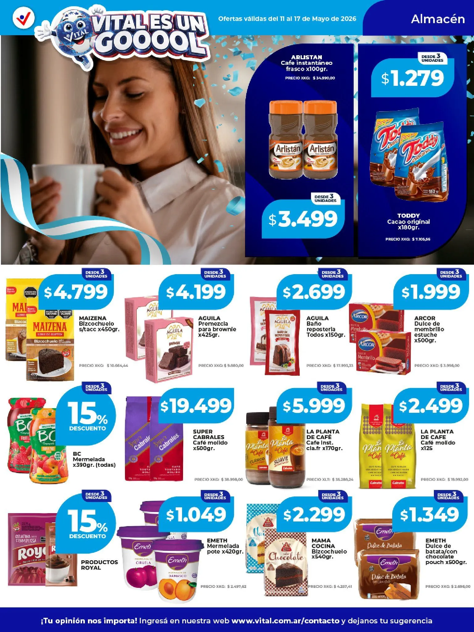 Ofertas de  Vital Ofertas 11 de mayo al 17 de mayo 2026 - Página 13 del catálogo