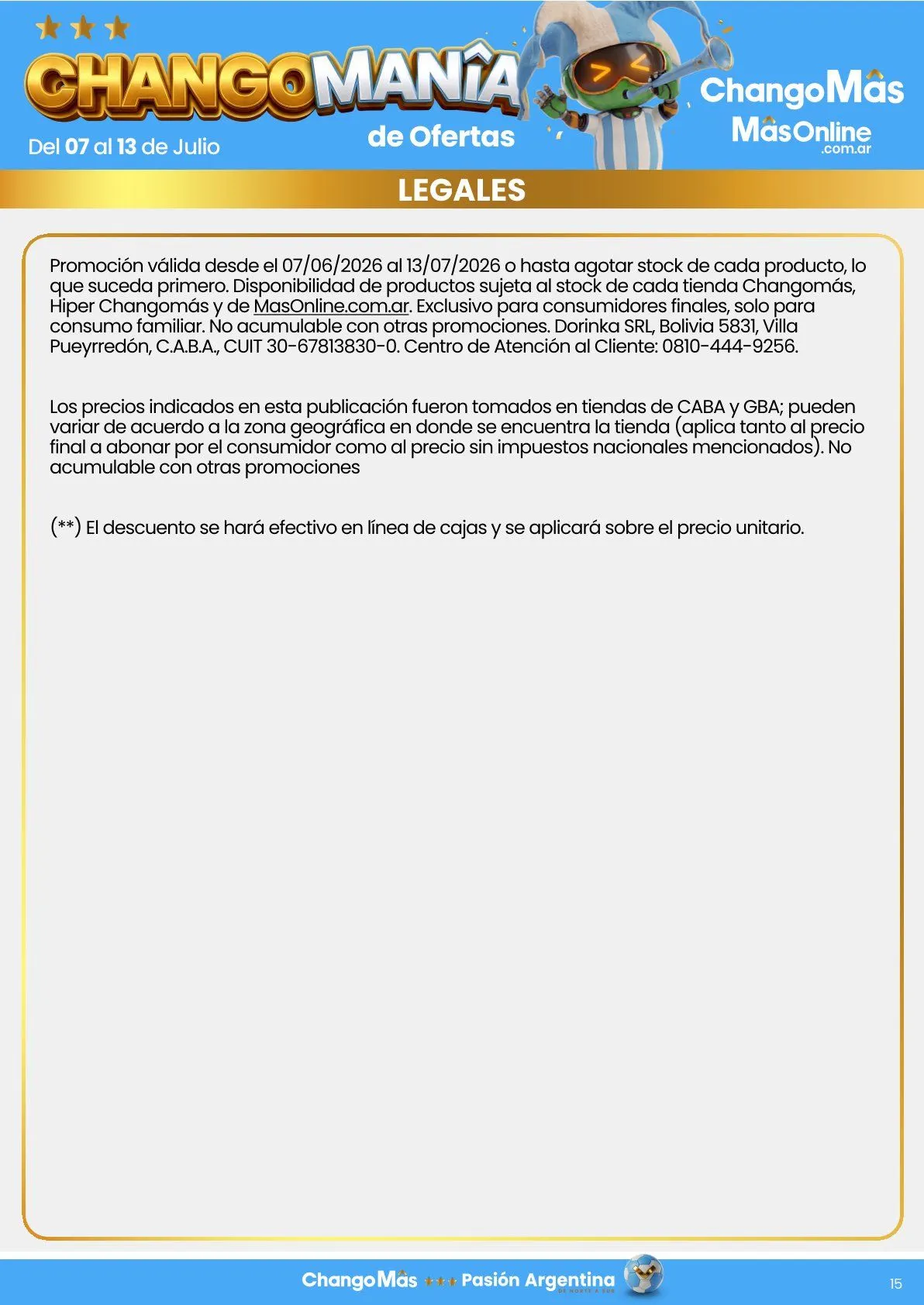 Ofertas de Changomas Ofertas 7 de julio al 13 de julio 2026 - Página 13 del catálogo