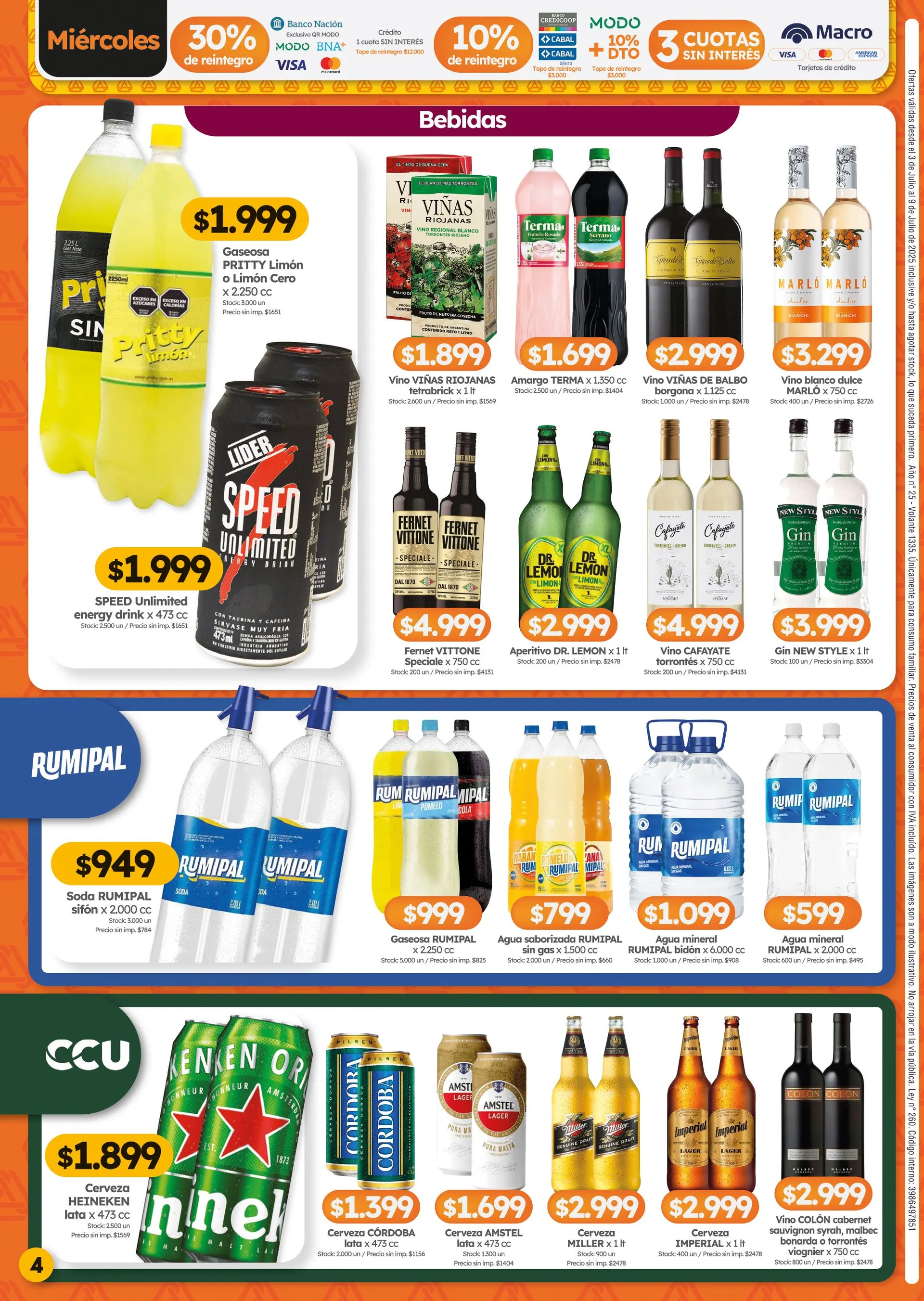 Ofertas de Ofertas Cordiez 3 de julio al 9 de julio 2025 - Página 4 del catálogo