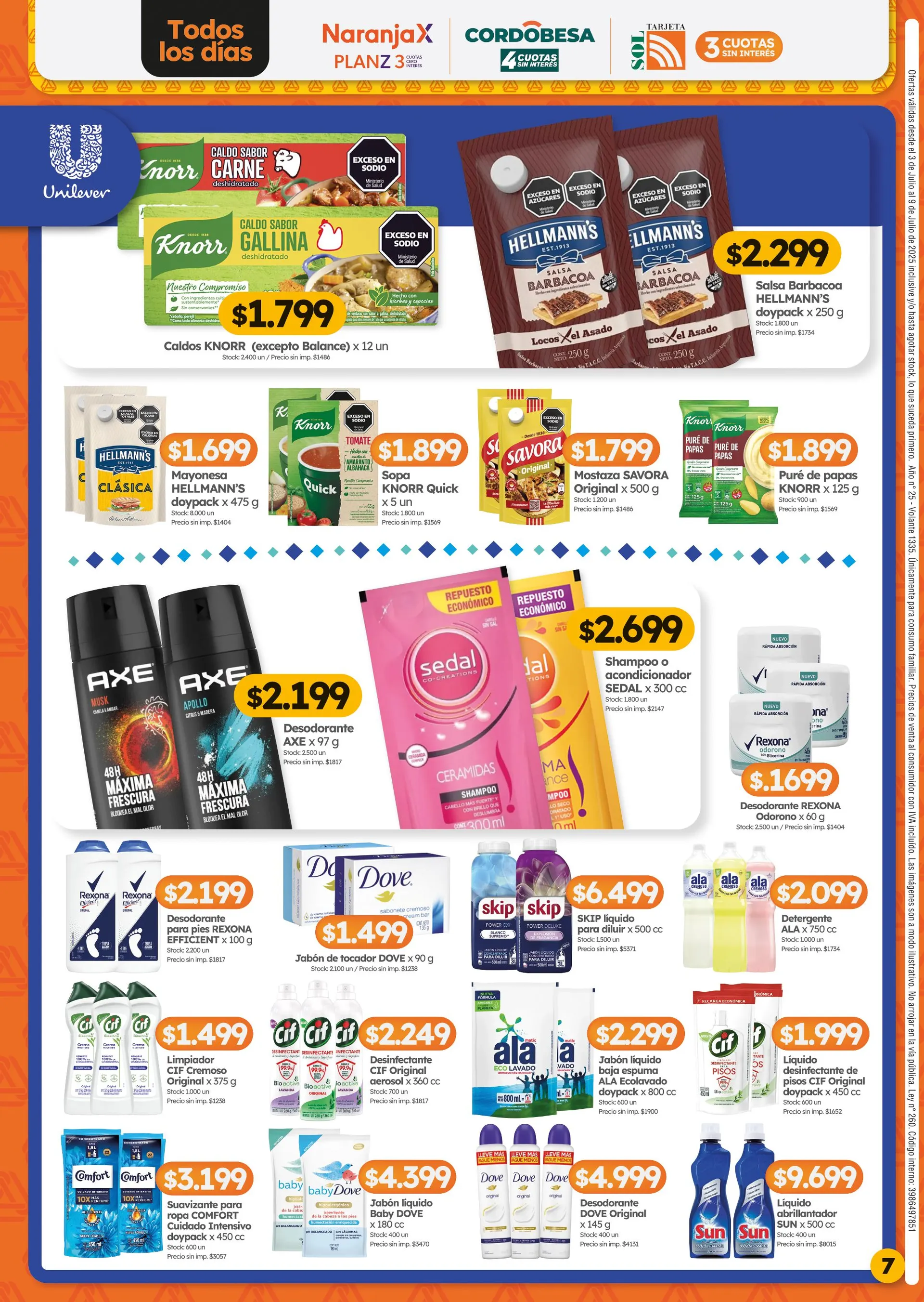 Ofertas de Ofertas Cordiez 3 de julio al 9 de julio 2025 - Página 7 del catálogo