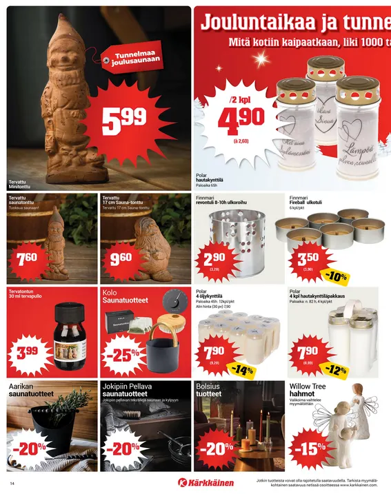  Kaupan Kärkkäinen  voimassa alkaen 17. joulukuuta - 23. joulukuuta 2025 - Tarjouslehti sivu 14