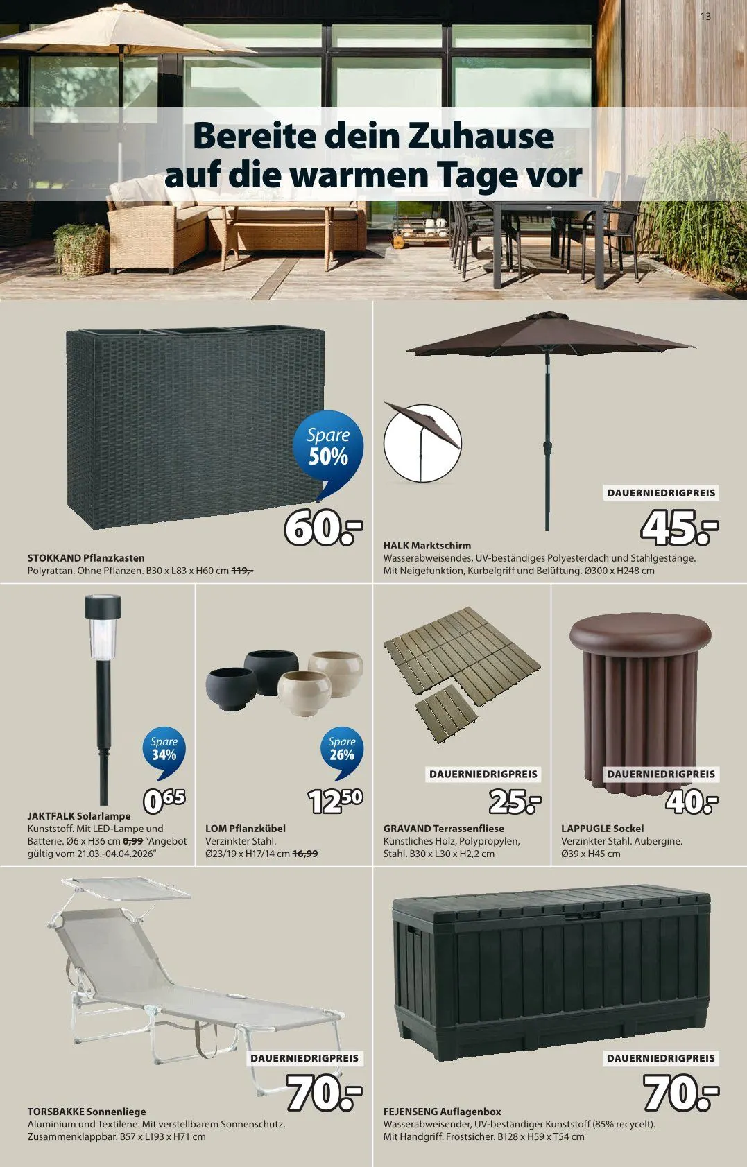 JYSK Prospekte von 21. März bis 2. Mai 2026 - Prospekt seite 14