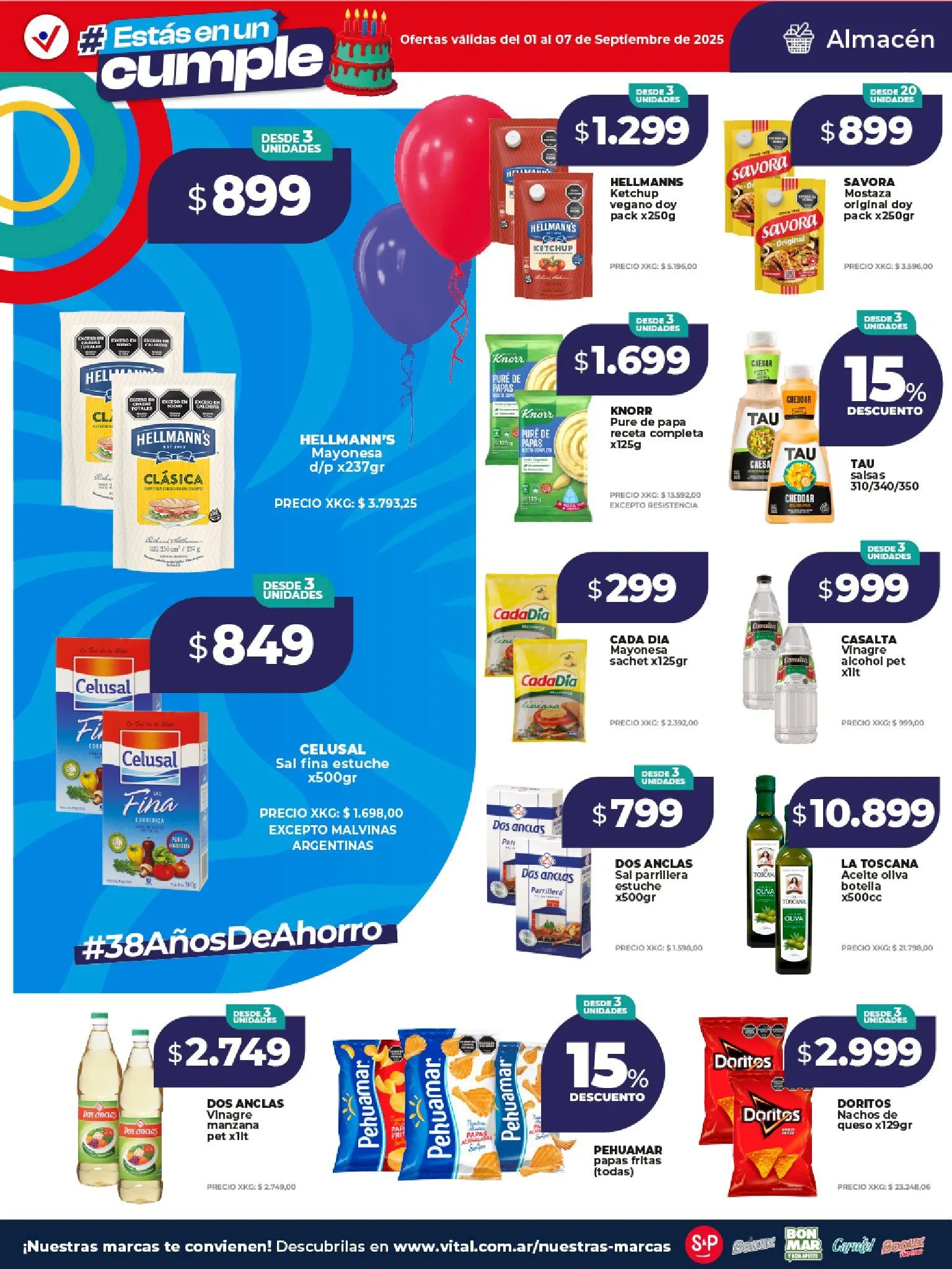 Ofertas de  Vital Ofertas 1 de septiembre al 7 de septiembre 2025 - Página 14 del catálogo