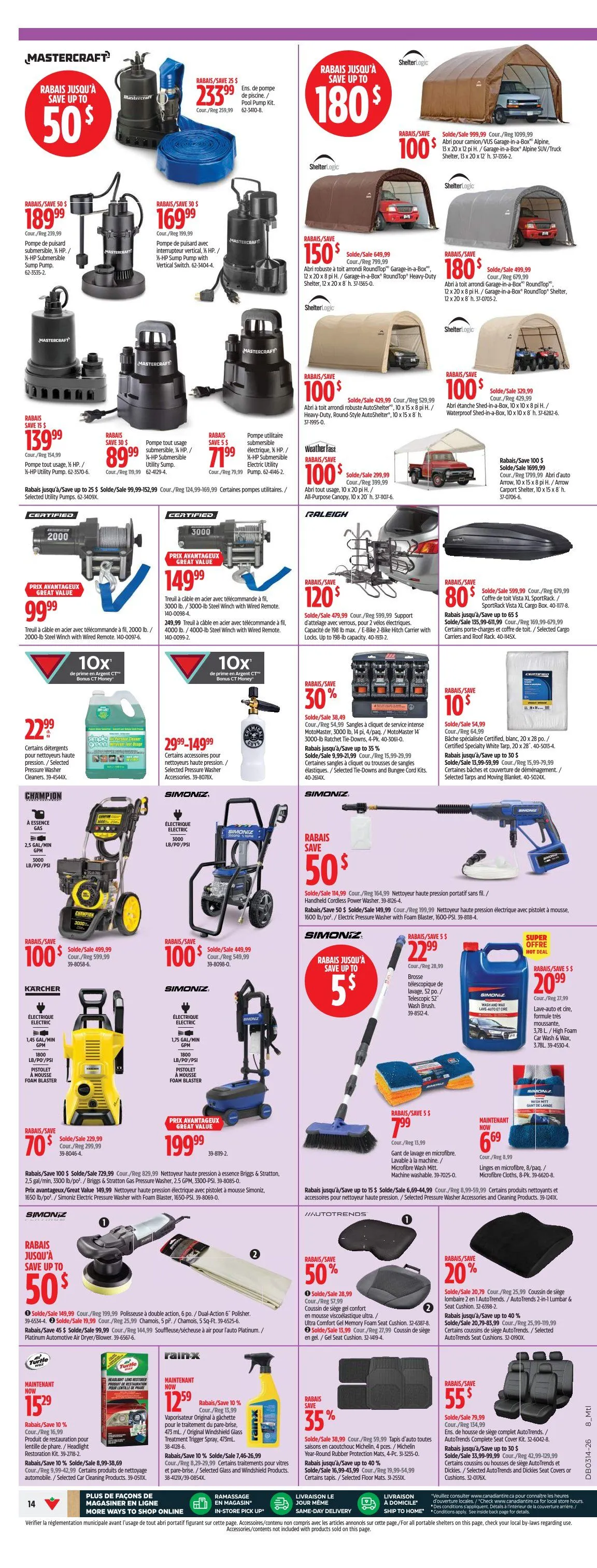 Canadian Tire Sales from April 2 to April 8 2026 - flyer page 14