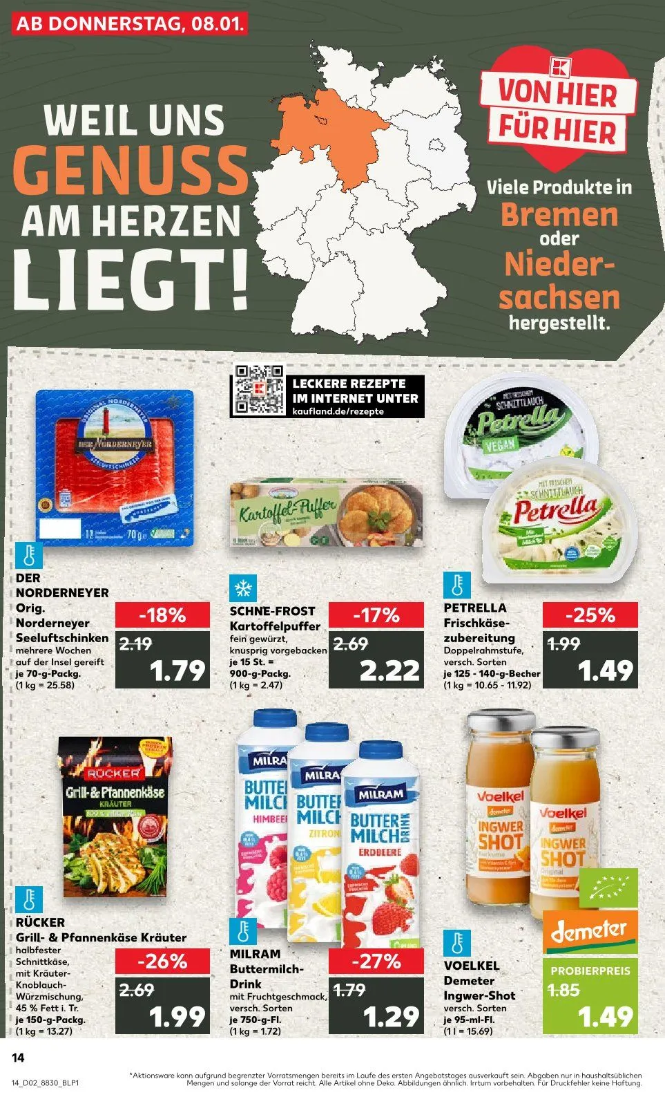Kaufland Duitsland prospeckt van 8 januari tot 14 januari 2026 - Folder pagina 14