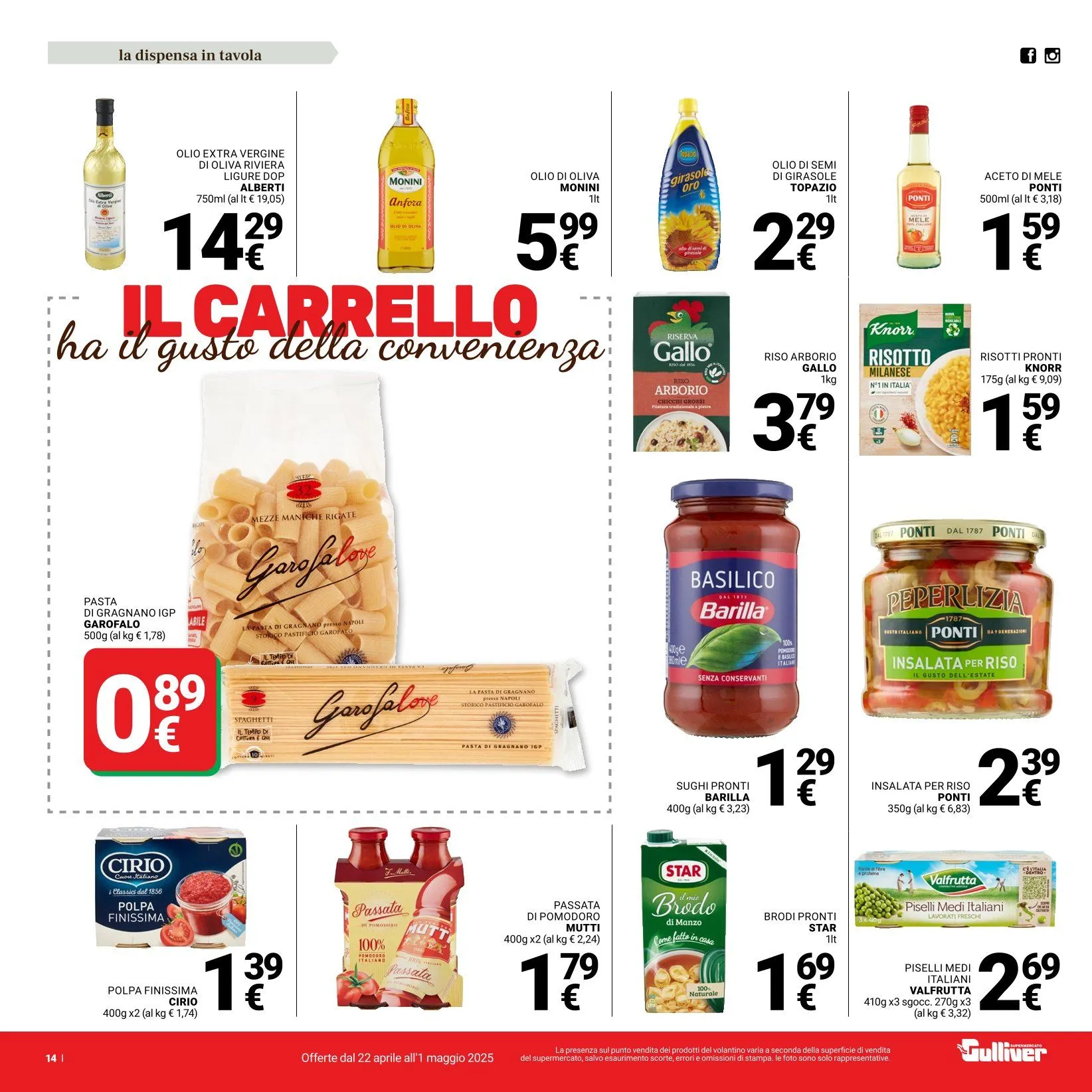 Volantini Gulliver da 22 aprile a 1 maggio di 2025 - Pagina del volantino 14