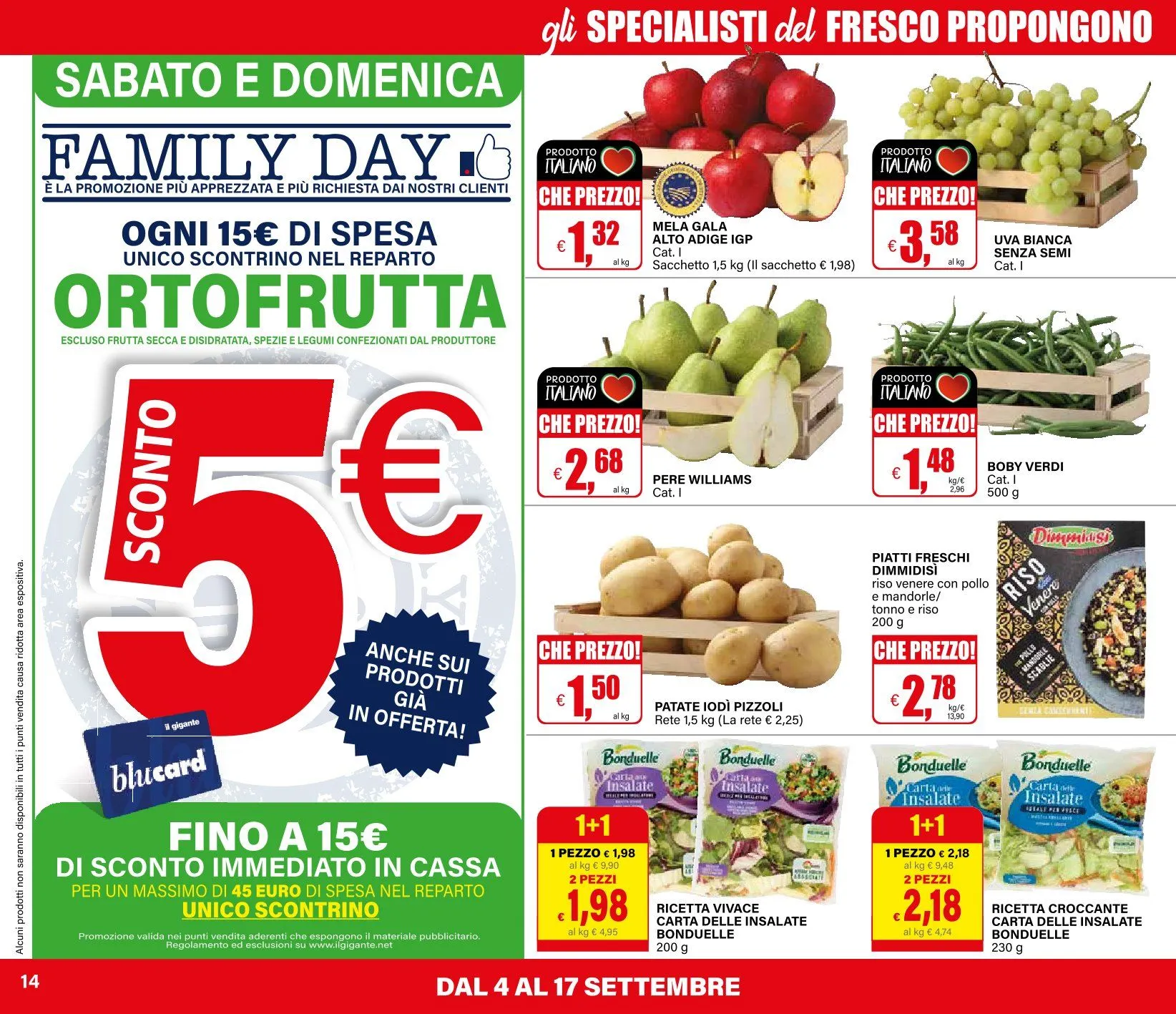 Volantini Il Gigante da 4 settembre a 17 settembre di 2025 - Pagina del volantino 14
