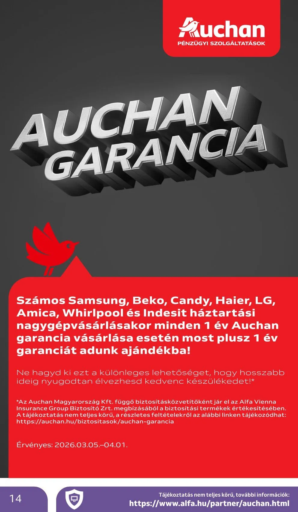 Katalógus Auchan legfrissebb ajánlatai március 5.-tól március 18.-ig 2026. - Oldal 14