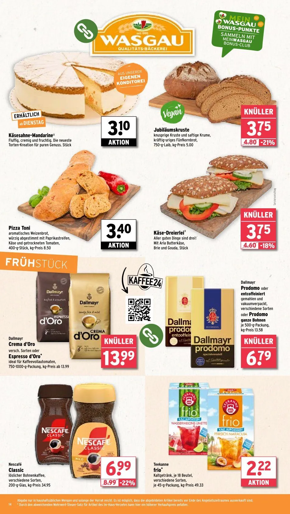 Wasgau Prospekt von 2. Juni bis 7. Juni 2025 - Prospekt seite 14