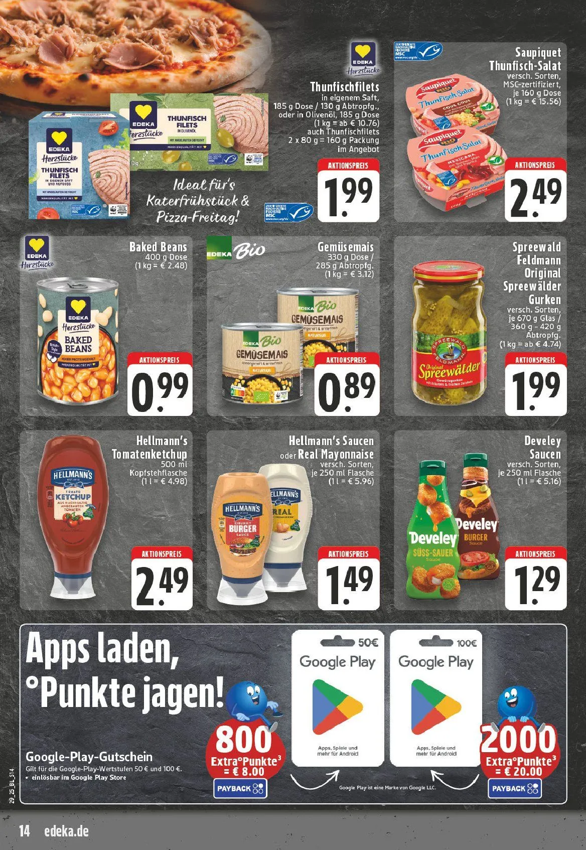 Edeka Prospekte - Aktuelle Angebote von 14. Juli bis 18. Juli 2025 - Prospekt seite 14