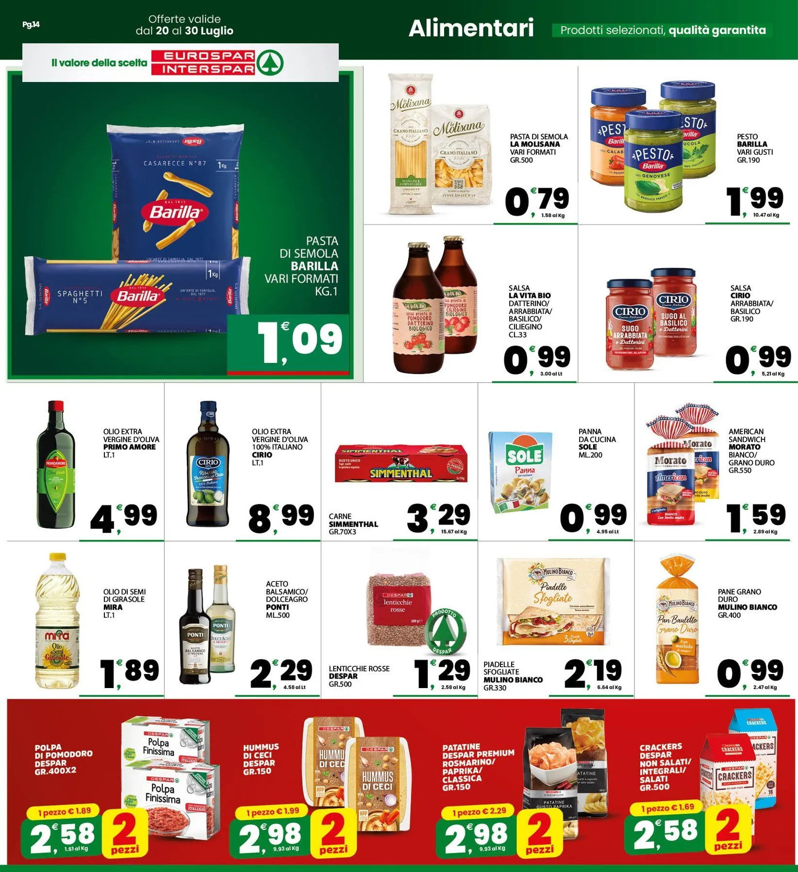 Volantini Interspar da 20 luglio a 30 luglio di 2026 - Pagina del volantino 14